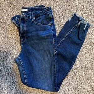 Good American Dark Blue Ankle Jeans